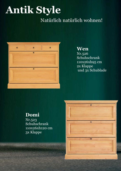 55 Massivholzmöbel Erle Schuhschränke Seite 0495