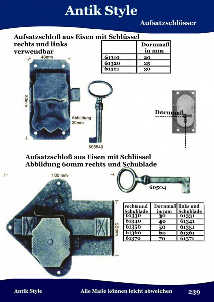 Aufsatzschlösser Seite 298