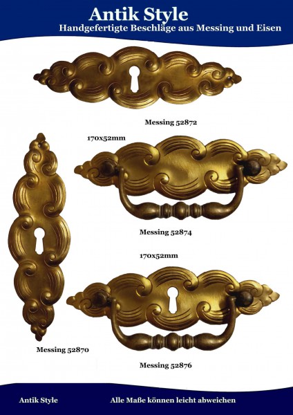 Handgefertigte Beschläge aus Messing und Eisen Seite 226