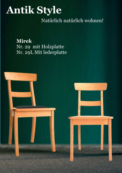 26 Massivholzmöbel Erle Stuhl Mirek Seite 0452