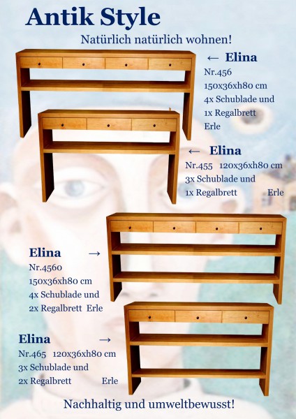 Vollholzmöbel Erle Garderobe Seite 0507